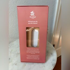 Rosebud Woman Full Body Gua Sha - Natural Wood and White